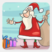 サンタプレゼントとサック スクエアシール (正面)