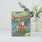 サンタプレゼントギフトクリスマスツリーバルーン シーズンポストカード (スタンド正面)