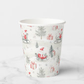 サンタプレゼントクリスマス紙カップ 紙コップ (裏面)