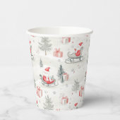 サンタプレゼントクリスマス紙カップ 紙コップ (左)