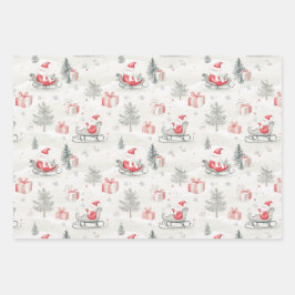 サンタプレゼントクリスマス ラッピングペーパーシート