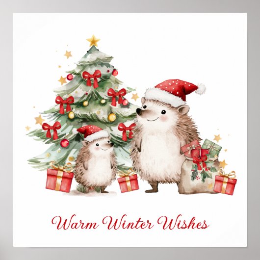サンタヘッジホッグのクリスマスの願い ポスター (正面)