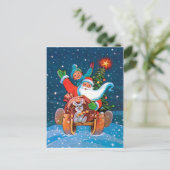 サンタヘッジ、ヴィンテージ休日 ポストカード (スタンド正面)