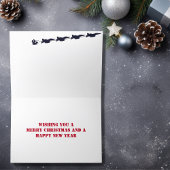 サンタヘリとF-18軍隊ジェットクリスマス シーズンカード