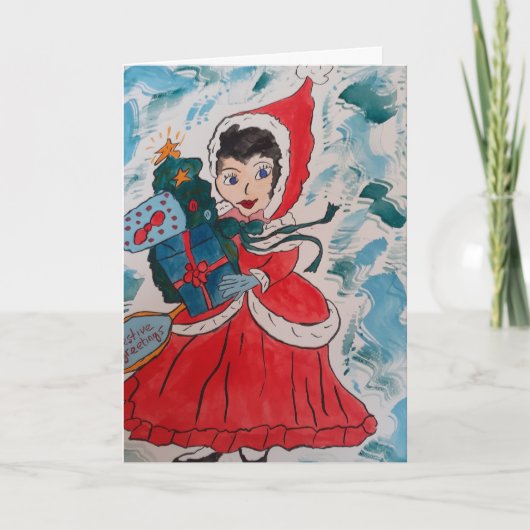 サンタヘルパクリスマスカード カード (正面)