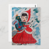 サンタヘルパクリスマスポストカード ポストカード (正面/裏面)