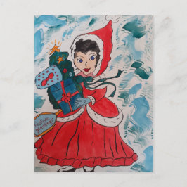 サンタヘルパクリスマスポストカード ポストカード