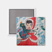 サンタヘルパクリスマスマグネット マグネット (正面/裏面)