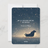 サンタベアのスレイ フェスティブ ウィッシーズ シーズンカード (裏面)