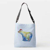 サンタベアカスタムバッグオールオーバープリントクロス体 クロスボディバッグ (裏面)