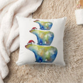 サンタベアーズウォーターカラークッション クッション (ブランケット)