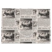 サンタベア号外新聞クリスマスシカ ラージペーパーバッグ (裏面)