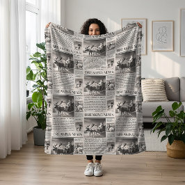 サンタベア速報クリスマスディアー フリースブランケット