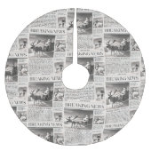 サンタベア速報クリスマスディアー ブラッシュドポリエステルツリースカート (正面)