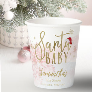 サンタベイビーガールクリスマスペーパーカップ 紙コップ