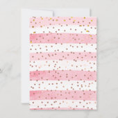 サンタベイビーガールシャワー　ベイビーへの願い ノートカード (裏面)