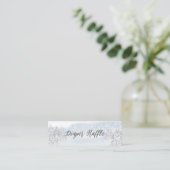 サンタベイビークリスマスおむつラッフルカード スキニー名刺 (スタンド正面)