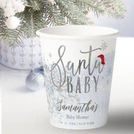 サンタベイビークリスマスシャワーパーティー用紙コップ 紙コップ