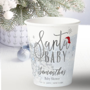 サンタベイビークリスマスシャワーパーティー用紙コップ 紙コップ