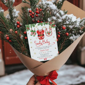 サンタベイビークリスマスベビーシャワー招待状 招待状