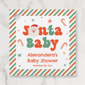 サンタベイビークリスマスベビーシャワー フェイバータグ (正面)