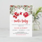 サンタベイビーシャワー クリスマスベイビーシャワー招待状 シーズンカード (スタンド正面)