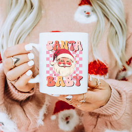サンタベイビーホリデークリスマス コーヒーマグカップ