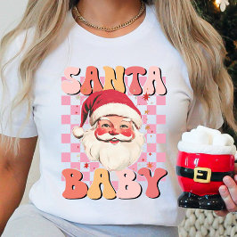 サンタベイビーホリデークリスマス Tシャツ