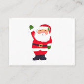 サンタベイビー冬赤おむつくじベビーシャワー エンクロージャーカード (裏面)