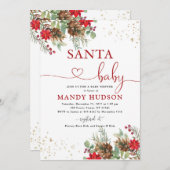 サンタベイビー招待状 招待状 (正面/裏面)