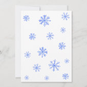 サンタベイビー - ウィンター ベイビー シャワー 招待状 (裏面)