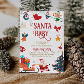 サンタベイビー クリスマスベイビーシャワー 招待状