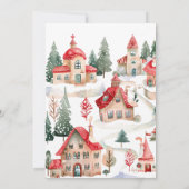 サンタベイビー クリスマスベイビー シャワーの招待状 招待状 (裏面)