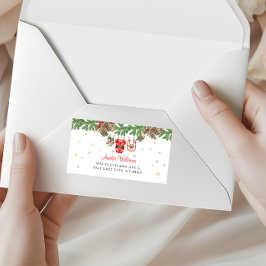 サンタベイビー クリスマス アドレス デザイン ラベル