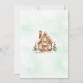 サンタベイビー クリスマス クッキー ベイビー シャワー パーティー 招待状 (裏面)