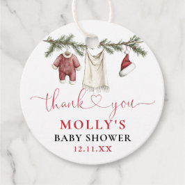 サンタベイビー　クリスマス　ベビーシャワー フェイバータグ