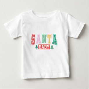 サンタベイビー - クリスマス ベビーTシャツ