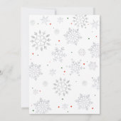 サンタベイビー ハット ベイビーシャワー 招待状 (裏面)