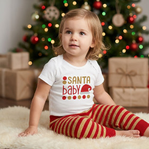 サンタベイビー 新生児 クリスマスギフト ベビーボディスーツ