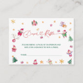 サンタベビーおむつラッフルベビーシャワー エンクロージャーカード (正面)