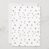 サンタベビーかわいいグルービーボールベビーシャワーパーティー 招待状 (裏面)