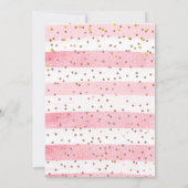 サンタベビーが途中で、クリスマスベビーシャワー 招待状 (裏面)