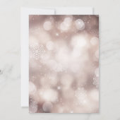 サンタベビーの水の色メリークリスマスベビーシャワー 招待状 (裏面)