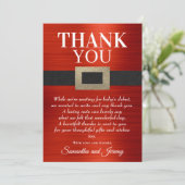 サンタベビーの赤ちゃんがクリスマス男女兼用に サンキューカード (スタンド正面)