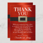 サンタベビーの赤ちゃんがクリスマス男女兼用に サンキューカード (正面/裏面)