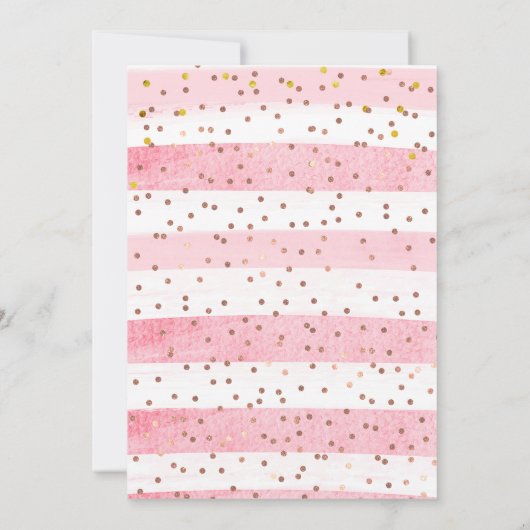 サンタベビーはONEを回している、女の子のクリスマス誕生日 招待状 (裏面)