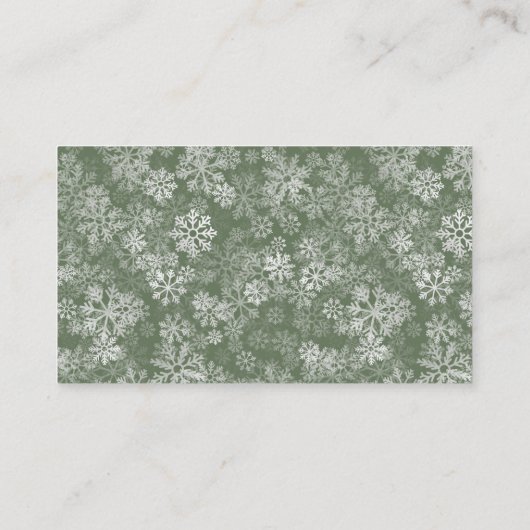 サンタベビーウィンタークリスマスおむつラッフル エンクロージャーカード (裏面)