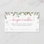 サンタベビーウィンタークリスマスおむつラッフル エンクロージャーカード (正面)