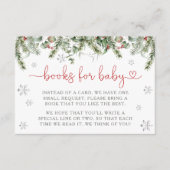 サンタベビーウィンタークリスマスブックスベビー エンクロージャーカード (正面)