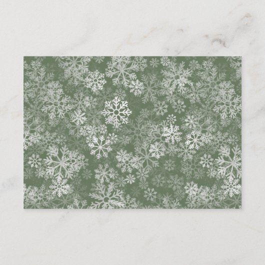 サンタベビーウィンタークリスマスブックスベビー エンクロージャーカード (裏面)